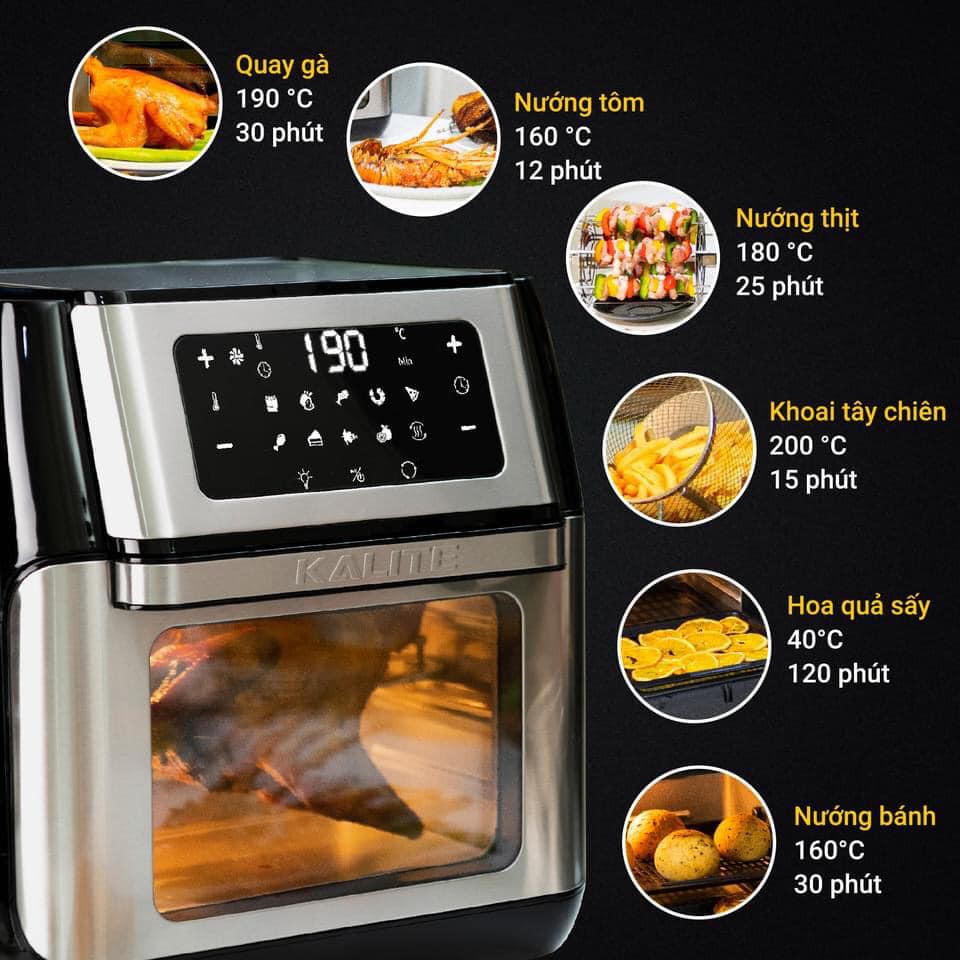 Đánh giá nồi chiên không dầu Kalite Q10 3